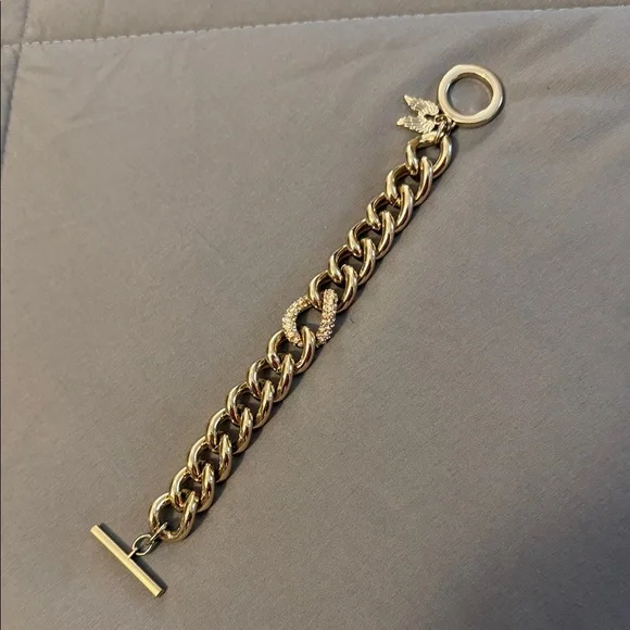 Victoria's Secret Gold Bracelet with Wing Charm - Picture 2 of 3